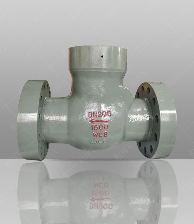 Cast steel pressure self-sealing check valve