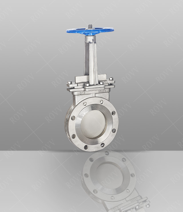 Manual stainless steel knife gate valve
