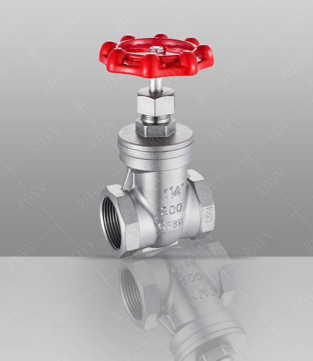 Internal thread gate valve