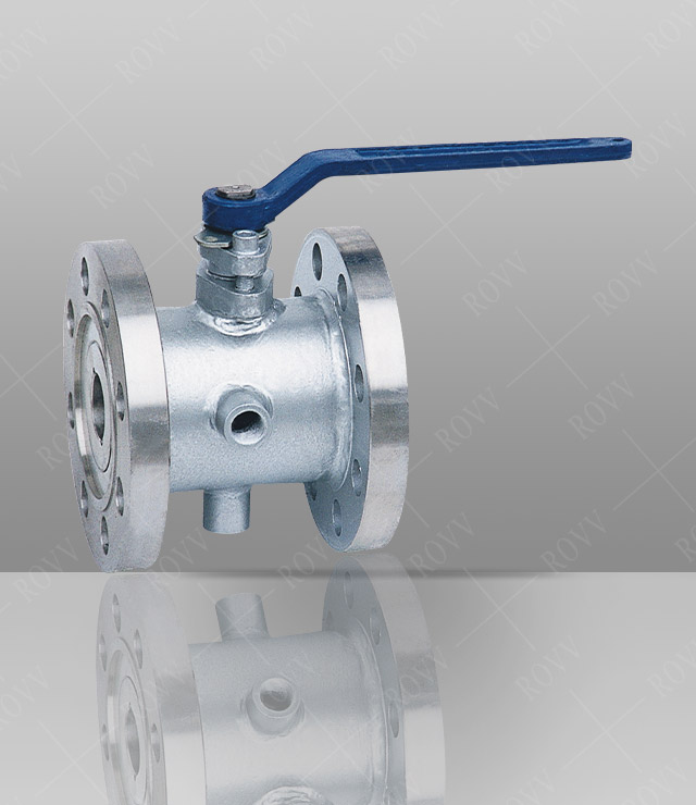 Jacketed insulation ball valve