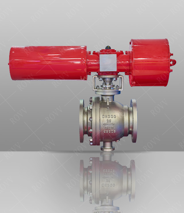 Cast Steel Trunnion Type Ball Valve（Pneumatic）