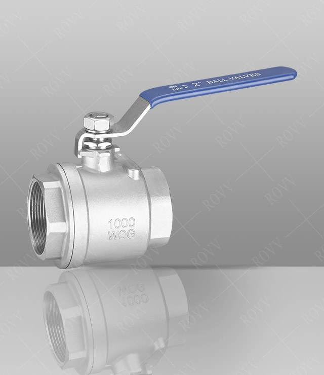 Two-piece ball valve